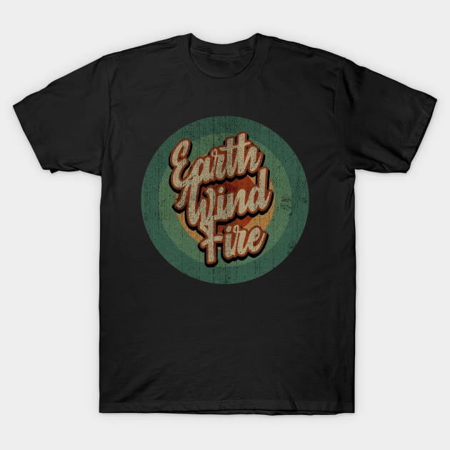 Circle Retro Vintage Earth Wind Fire T-Shirt by Jokowow